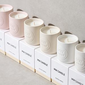 Matte Ceramic Scented Candle with Engraved Logo Nordic Home Fragrance Decor