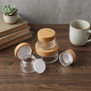 Luxury Matte Glass Cream Jar Cosmetic Containers Aluminum Lids FDA Compliant