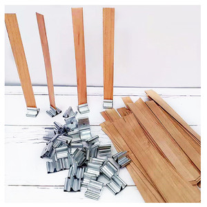 Wholesale Eco-friendly Wooden Core Candle Wick Wooden Wick with Metal Wick Clip