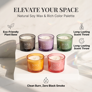 Wholesale Custom Luxury Colored Glass Scented Candles