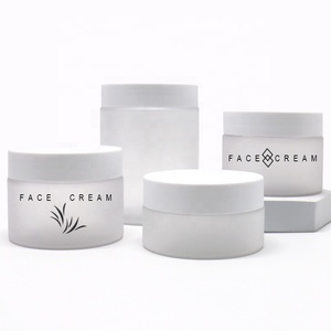 Customize Logo Matte Clear PET Cream Jars Frosted Cosmetic Plastic Jar