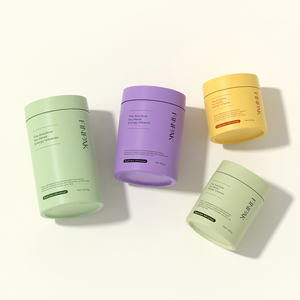 Custom Colored Frosted Glass Pill Jar With PP Lid Matte Glass Container