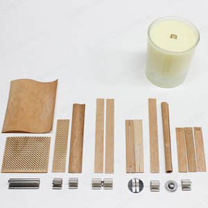 DIY Style Wood Wicks Single Double Wave with Booster Metal Tab